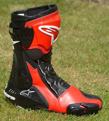 Beautifully made, very red and safe as houses. That'll be Alpinestars boots, then...