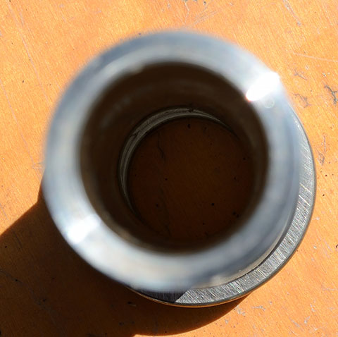 You can see the opposite bearing here...