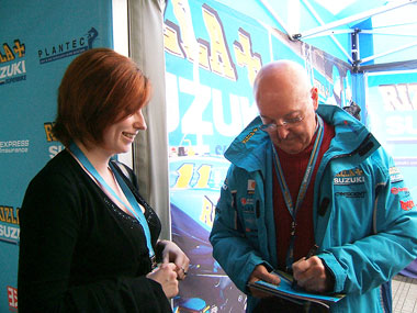 Rubbing shoulders with the rich and famous, Murray Walker get the chance to meet Siobhan...