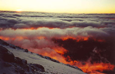 What they may get to see. Sunrise from the top. (Click to enlarge) Picture courtesy of NASA