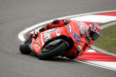 Casey Stoner has a fast bike, it's true. but he's a very talented fast rider as well. Oh, and it goes round corners OK...