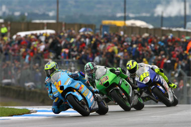 That chap West again. In front of Rossi and chasing another upstart Aussie. Yes, he fell off shortly afterwards. But until then... Man of the meeting? Without a doubt.