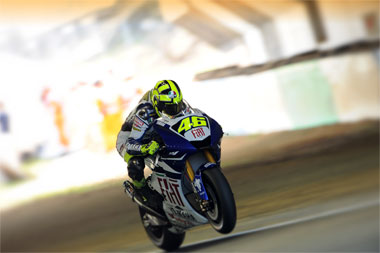 Valentino Rossi, a class act as ever. He'll be back and you can bet that he'll be back fighting...