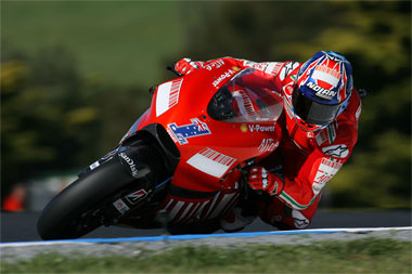 Casey Stoner. may have lost that Number One but the kid can ride a motorbike...