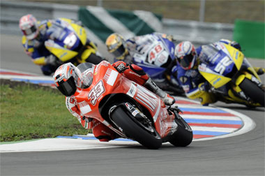 Marco Melandri has finally got to grips with the Ducati, just in time to leave the team next season. Pity...