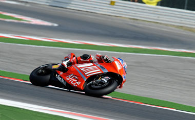 Stoner knows how to make that Ducati fly, and was in a class of his own for much of the weekend...