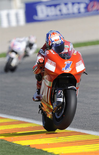 Stoner has the decency to look as though he's trying a bit while still romping off ahead...