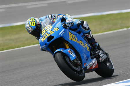 Loris Capirossi looked goot to start with, but then it all went horribly wrong... (Suzuki)