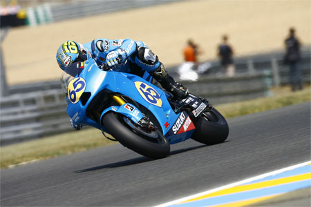 Loris Capirossi looked goot to start with, but then it all went horribly wrong... again. (Suzuki)