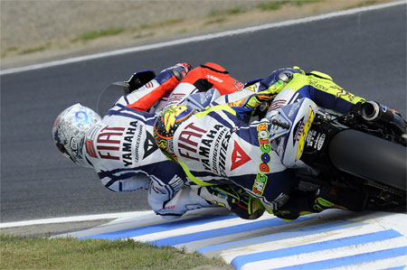 This went on for lap after lap after... Not always in this order, thouygh. (Pic: Yamaha)