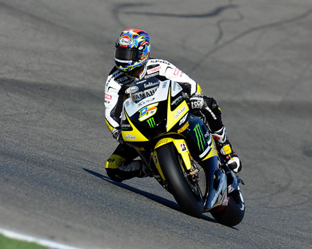 Colin Edwards did brilliantly in practice and qualified OK too, only to make a poor tyre choice for the race... (Pic: Yamaha)