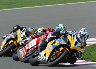 It carried on like this for a while,  A Bayliss sandwich. (Suzukiu Racing)