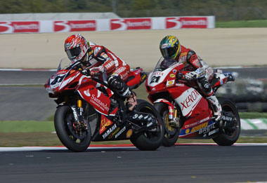 Business as usual for Haga and Bayliss. We love it... (Pic: Richard Handley)