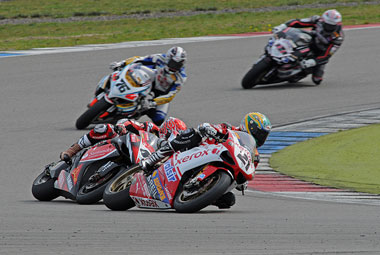 For most of race two, this is about as spread out as things got...