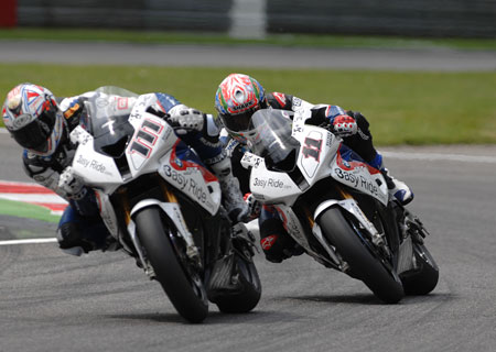 Tyre problems allowed Xaus to get the better of Corser in Race 1...