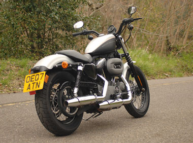Classic lines. it couldn't be anything but a Harley. Check out the integrated (and very cool) rear lights...